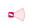 Field of view (direction: 90°, angle: 15°, height: 5m)