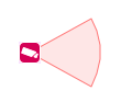 Field of view (direction: 90°, angle: 60°, height: 10m)
